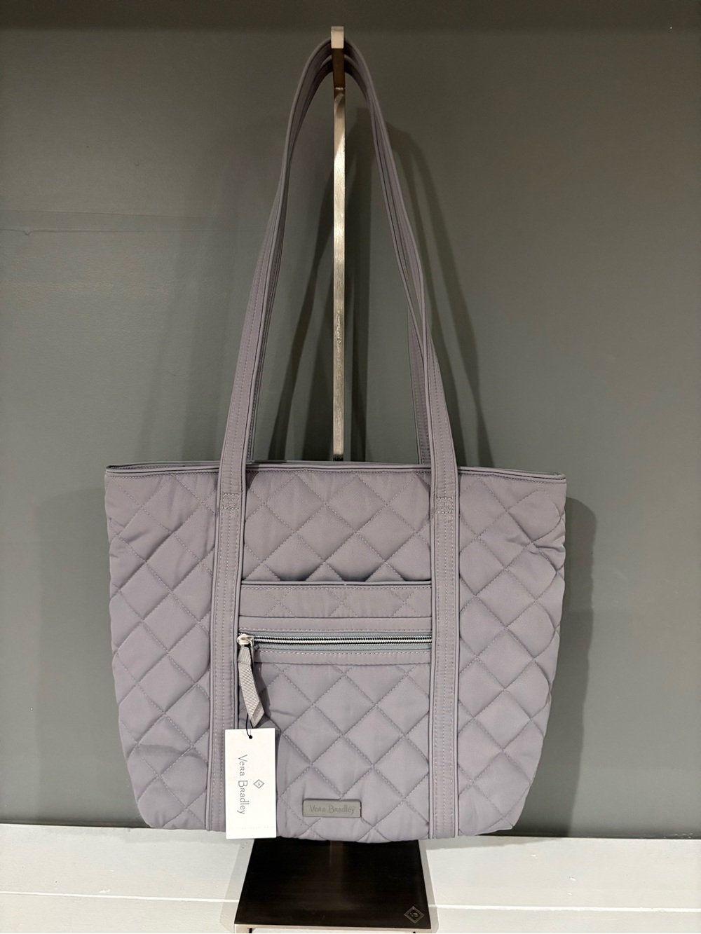Vera Bradley Lavender Quilted Tote Bag